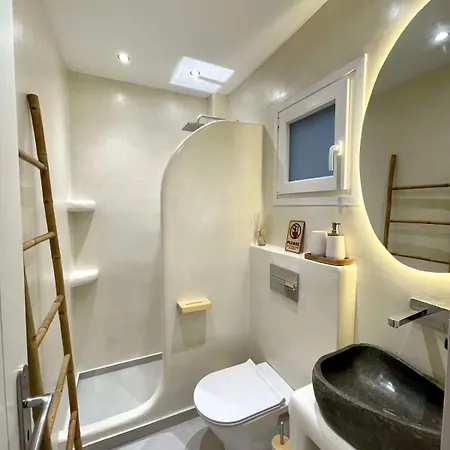Mayema Cycladic House In Santorini With Sea View アパート Kamári
